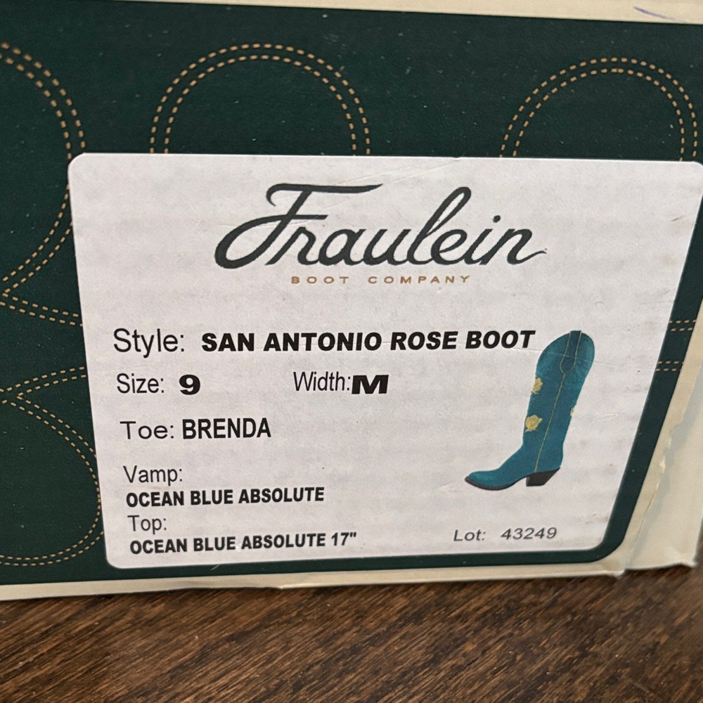 Fraulein San Antonio Rose Boots - Size 9M - Picture 6 of 6
